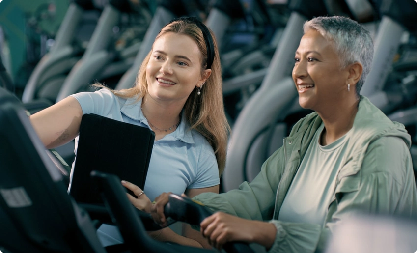 Zusammen trainieren mit Health Club.